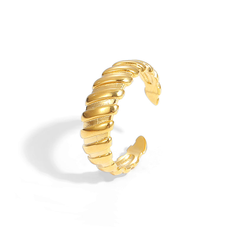 "Runysaa" - Verstellbarer, Ring im Zahnrad-Design aus 925er Sterlingsilber