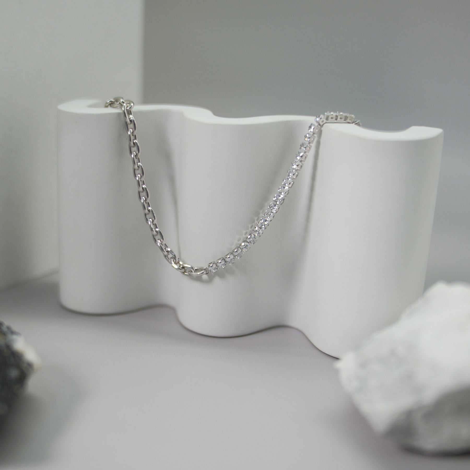 Stilvolle Halskette aus 925er Sterlingsilber