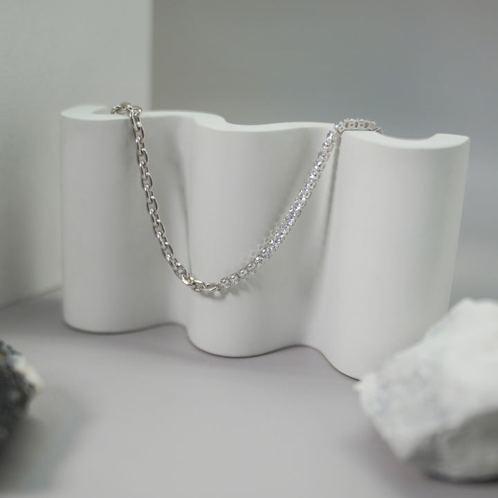 Stilvolle Halskette aus 925er Sterlingsilber