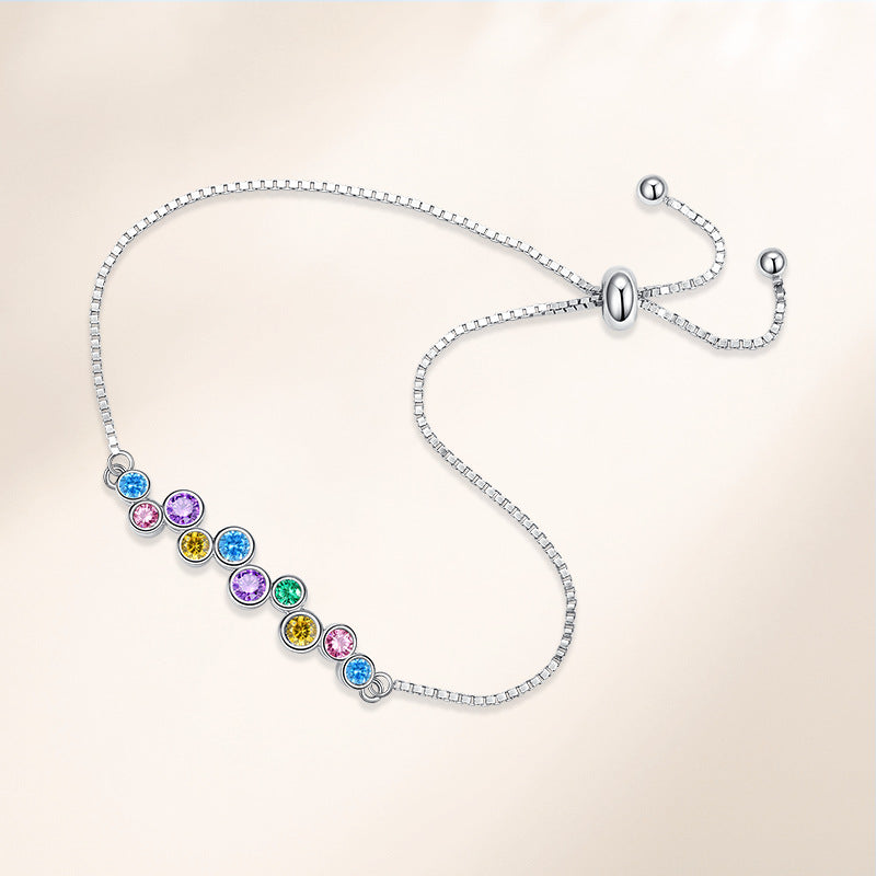 "Liora" - Buntes Armband aus 925er Sterling Silber