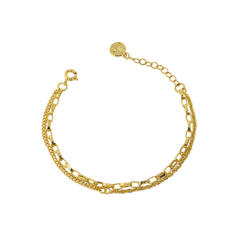 "Brivelle" - Modisches und cooles Armband für Damen mit doppelter Schicht aus S925 Reinsilber