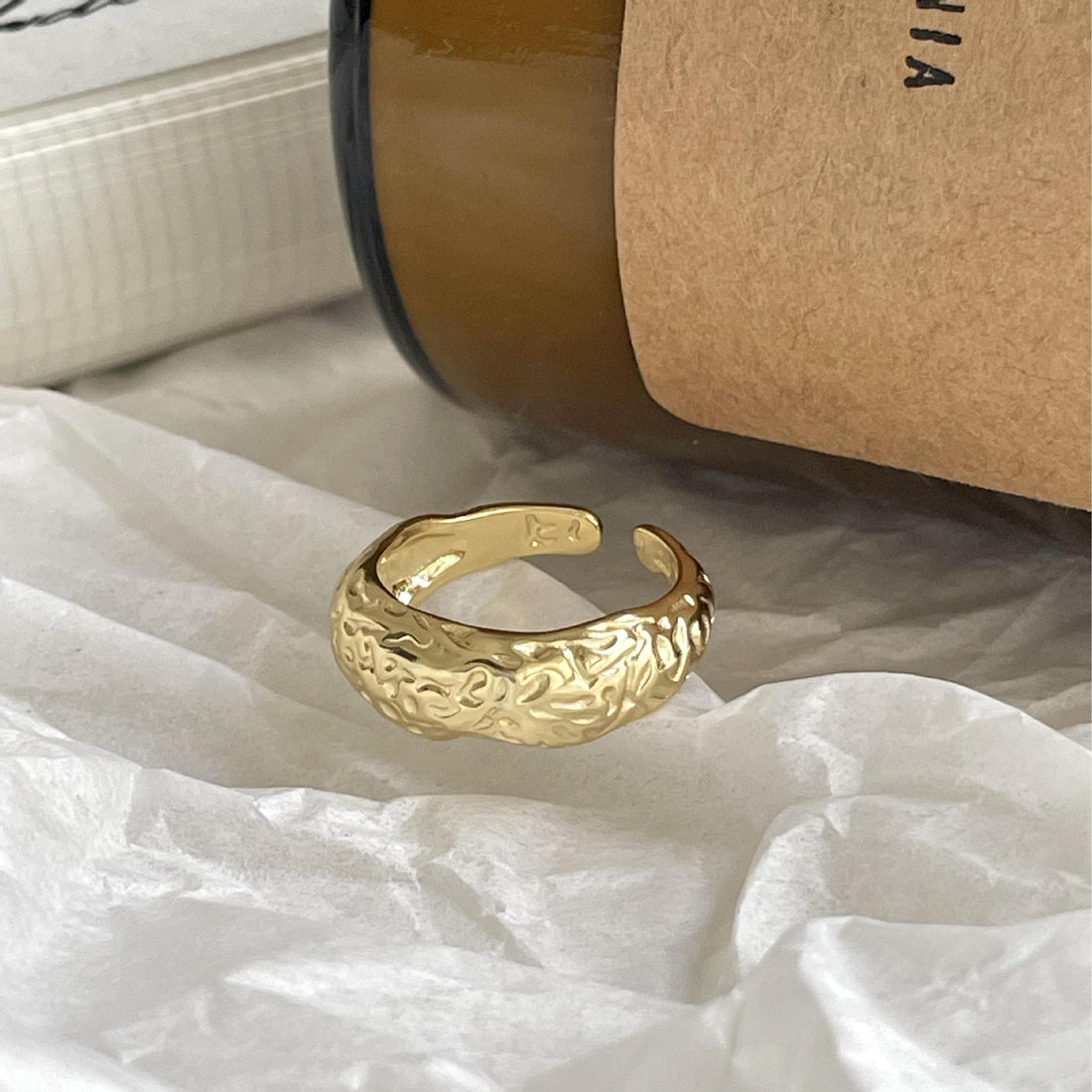 "Celiloria" - Verstellbarer Damen-Ring mit klassischem Muster aus 925er Sterlingsilber