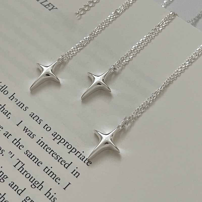 "Zporia" - 925er Halskette mit glänzendem Sternanhänger – schlicht & zeitlos
