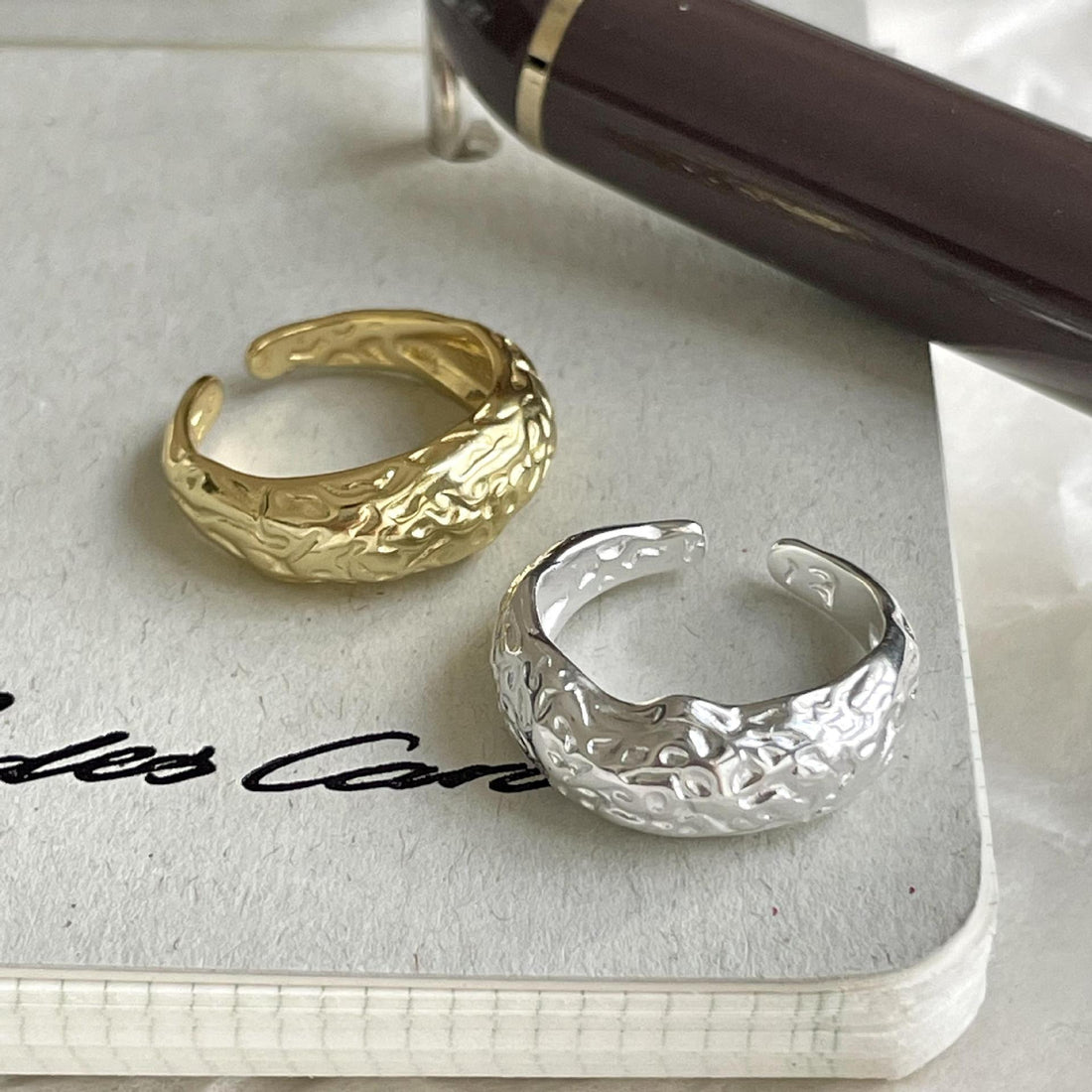 "Celiloria" - Verstellbarer Damen-Ring mit klassischem Muster aus 925er Sterlingsilber