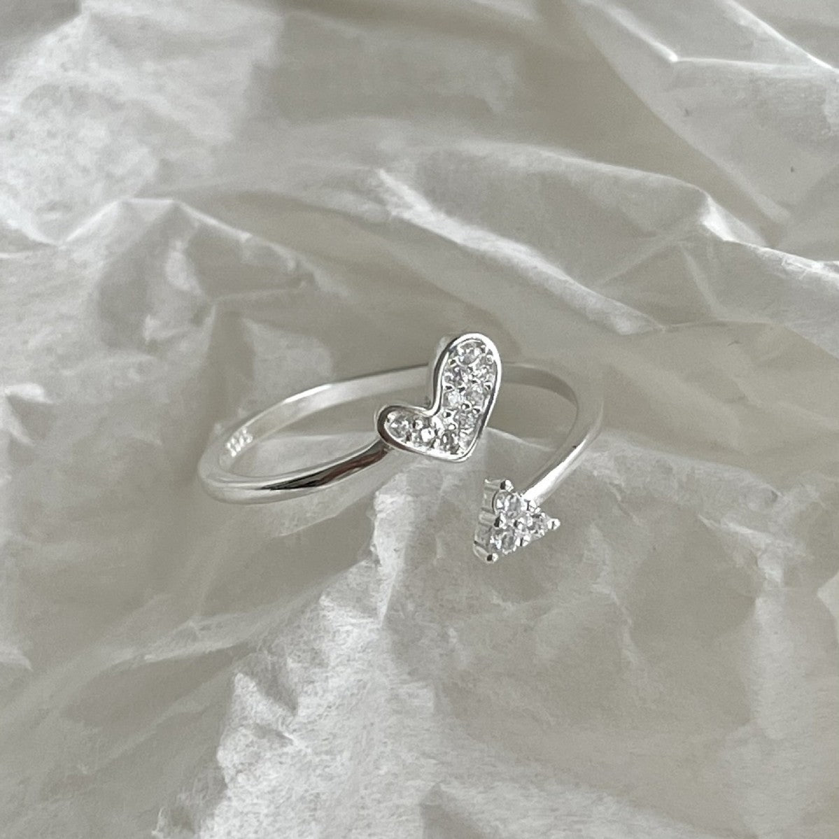 "Presi" - Eleganter Damen-Ring aus 925er Sterlingsilber mit Zirkonia