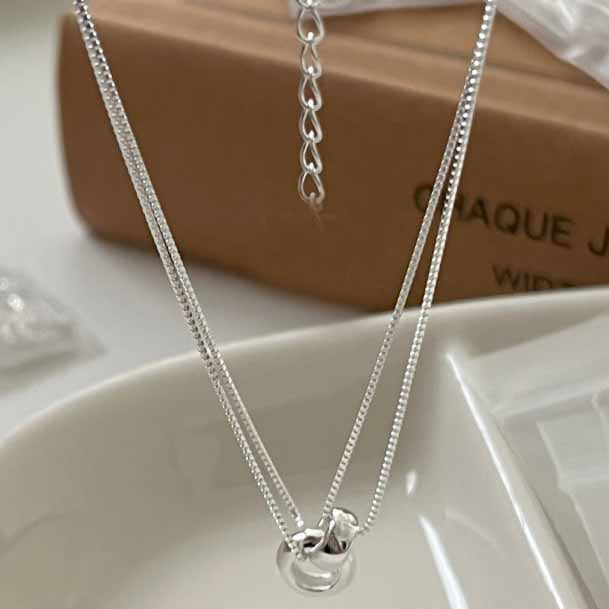 "Ariflia" - Minimalistische Knoten-Schlangenkette aus 925 Sterling Silber – verstellbar