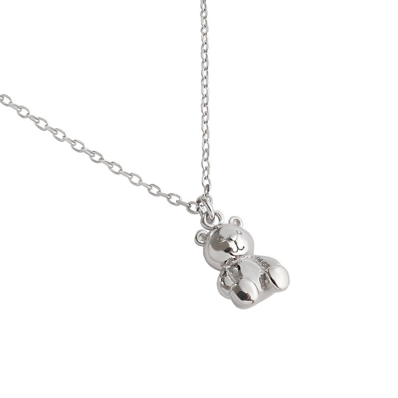 "Teddyra" - Niedliche Mini-Bären Halskette aus 925er Sterlingsilber