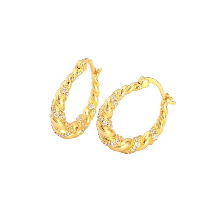 "Luravia" - Ohrringe aus 925er Sterling Silber mit Zirkonia-Steinen