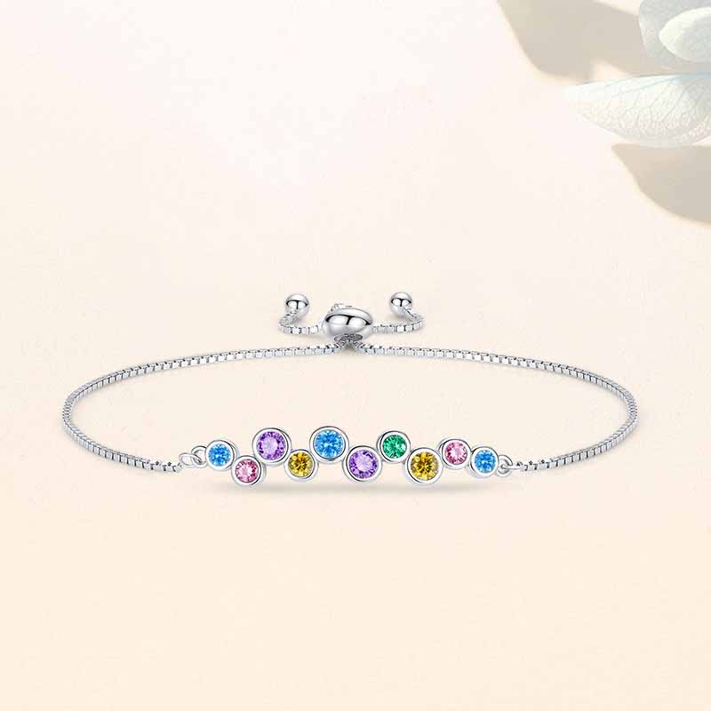 "Liora" - Buntes Armband aus 925er Sterling Silber