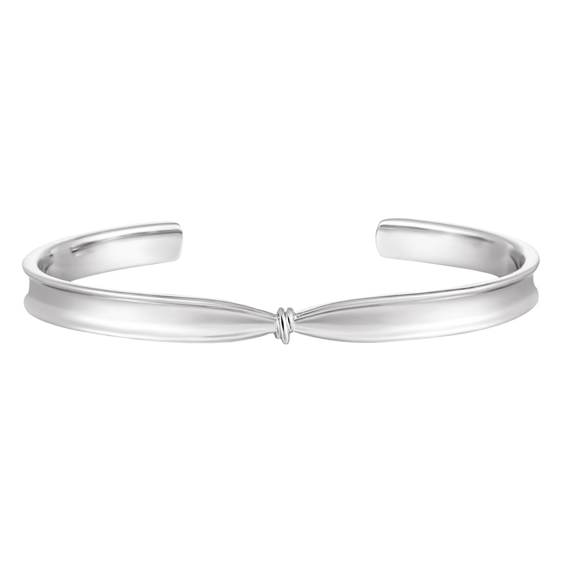 "Blioria" - Offenes Armband mit modischem Knoten aus 925er Sterlingsilber