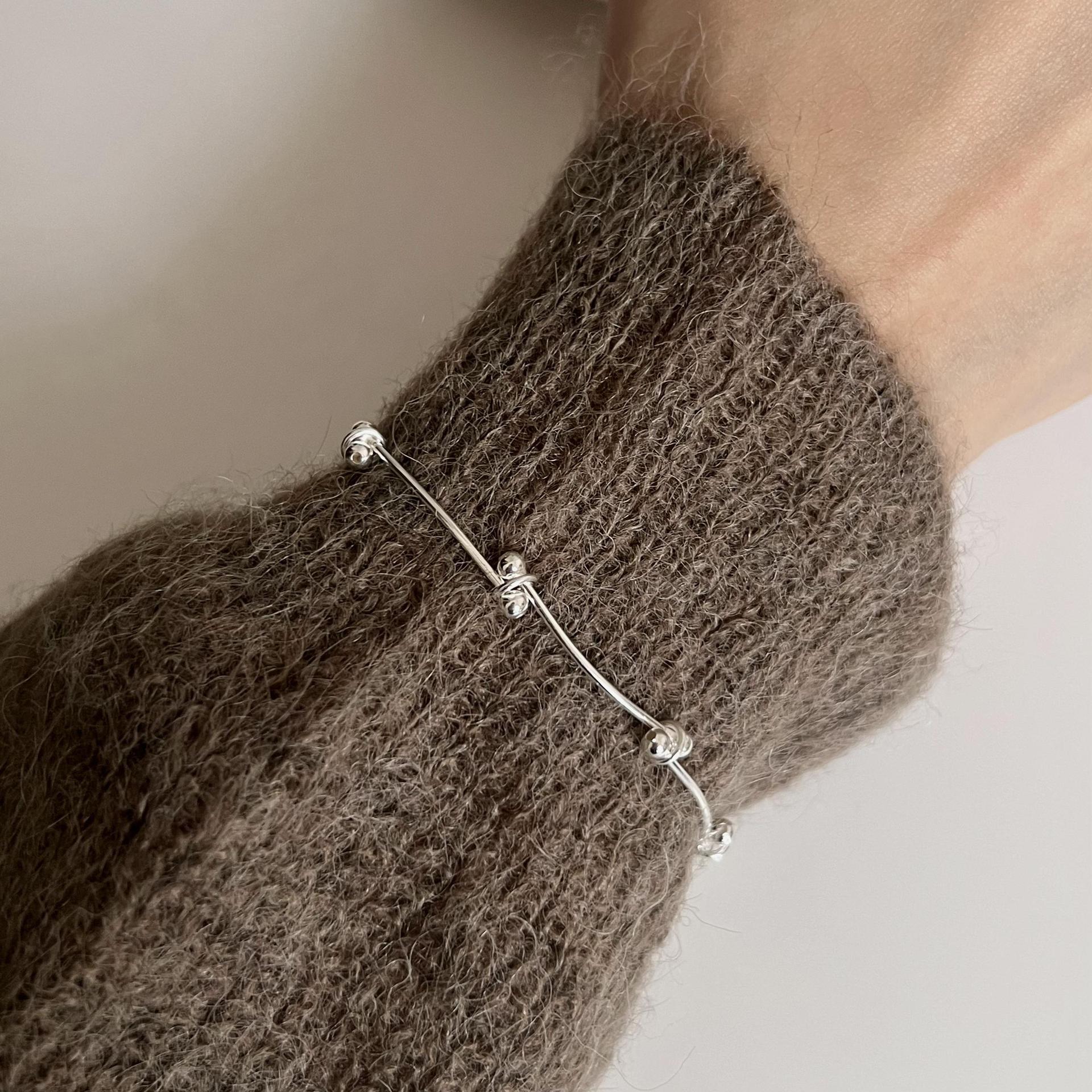 "Ira" - Armband mit Perlen aus 925er Sterlingsilber