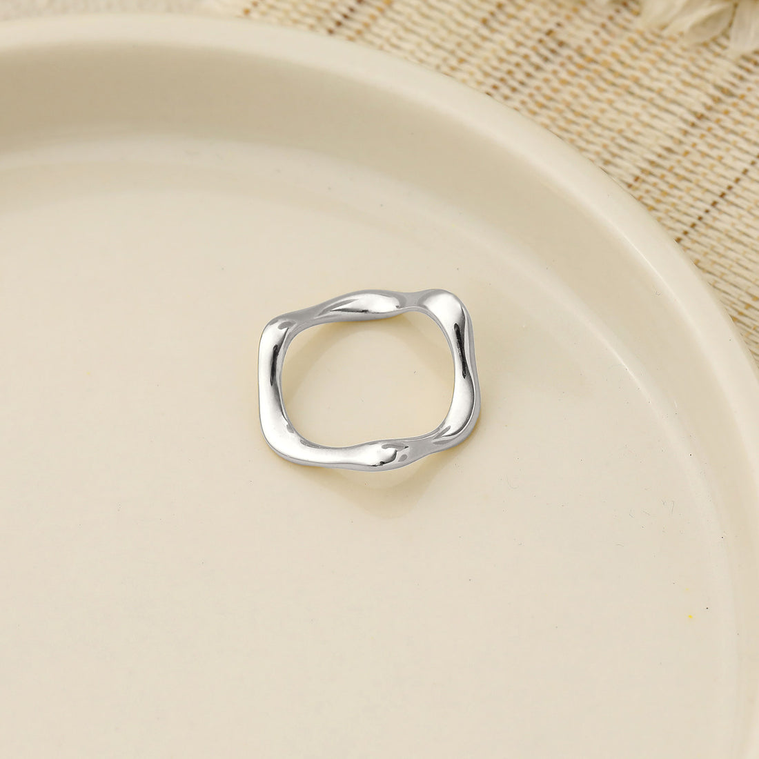 "Hedraya" - Wellenring aus 925er Sterlingsilber