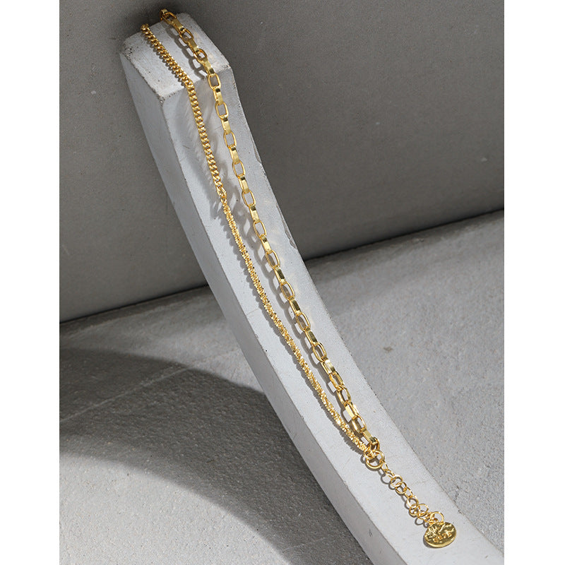 "Brivelle" - Modisches und cooles Armband für Damen mit doppelter Schicht aus S925 Reinsilber