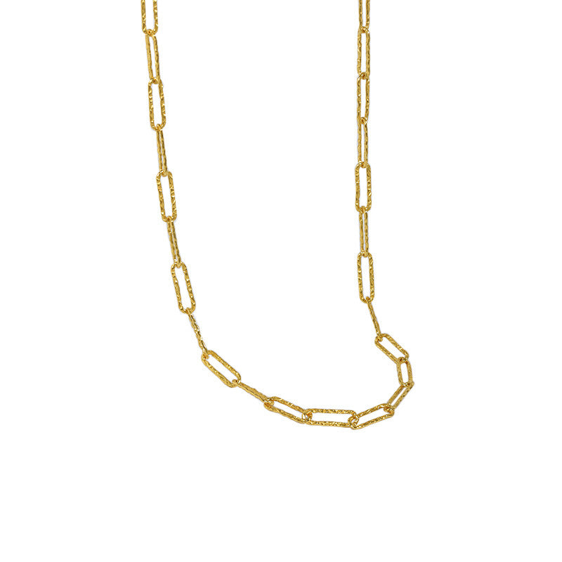 "Torvyn" - Coole und minimalistische Halskette für Damen aus S925 Reinsilber mit trendiger Car-Flower-Kette