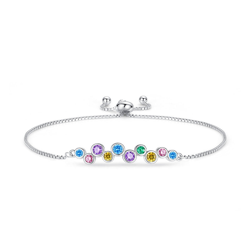 "Liora" - Buntes Armband aus 925er Sterling Silber