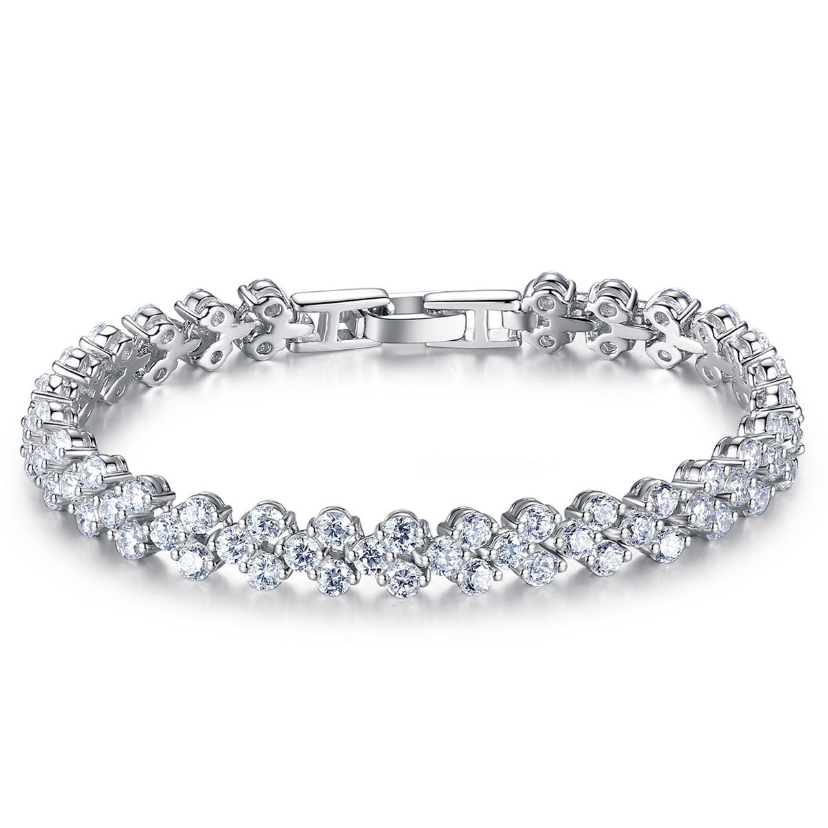 "Samira" - Elegantes Armband aus 925er Sterlingsilber mit Zirkonia