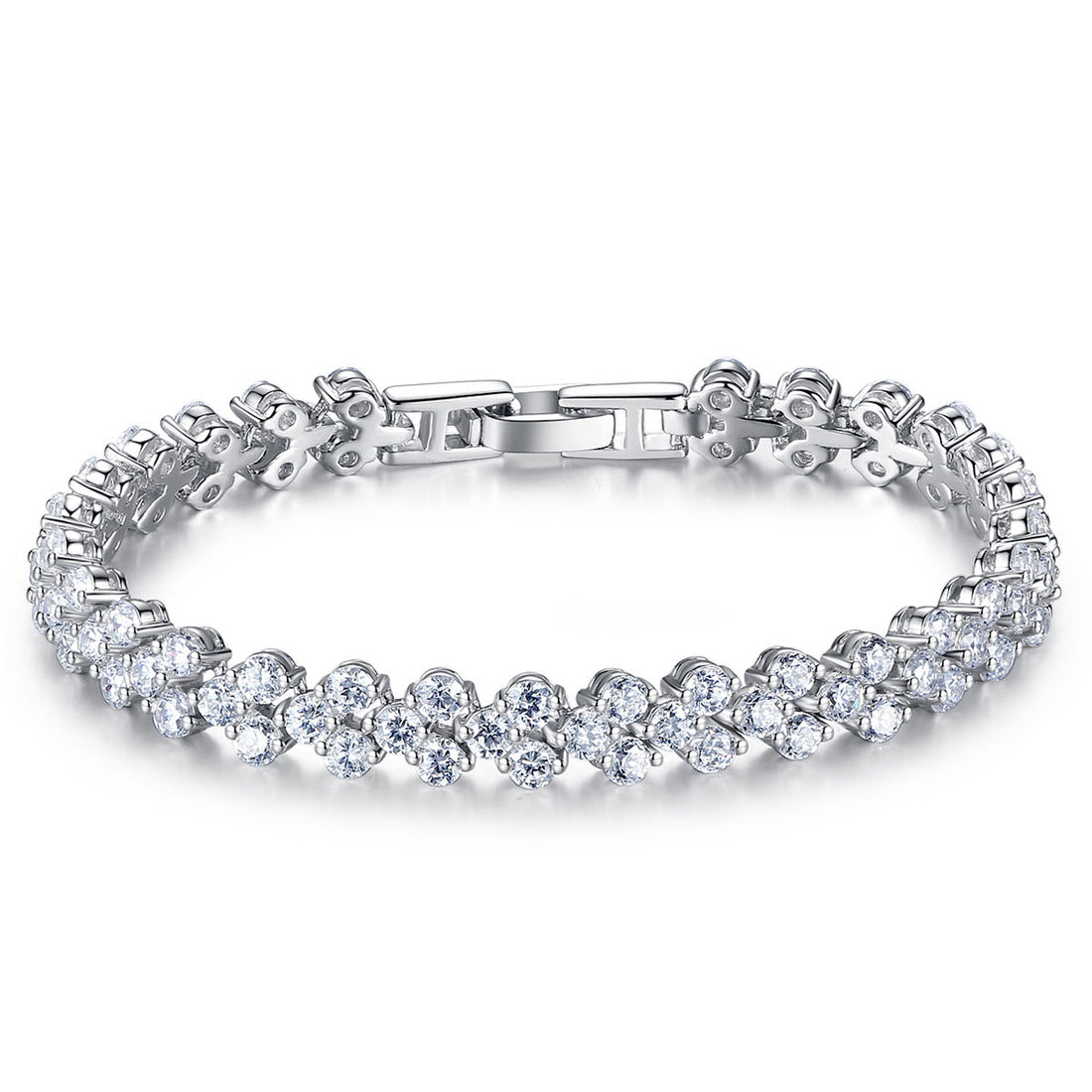 "Samira" - Elegantes Armband aus 925er Sterlingsilber mit Zirkonia